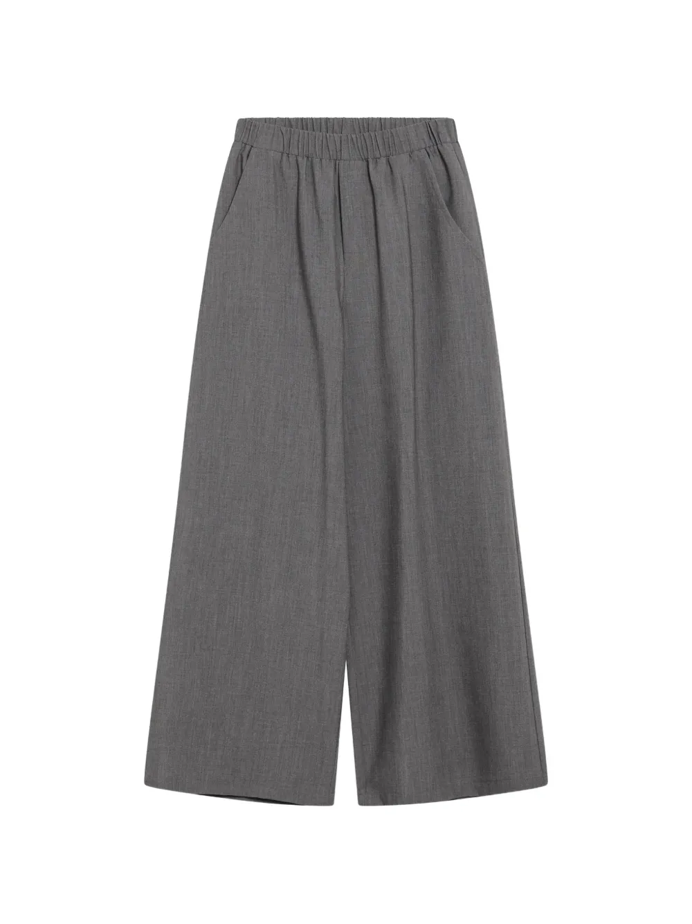 Douuod Kids elasticated-waist wide-leg trousers - Grigio