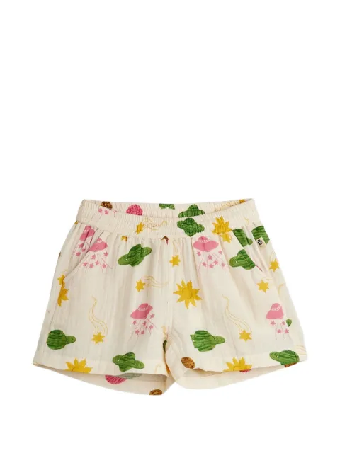 Mini Rodini space-print muslin shorts
