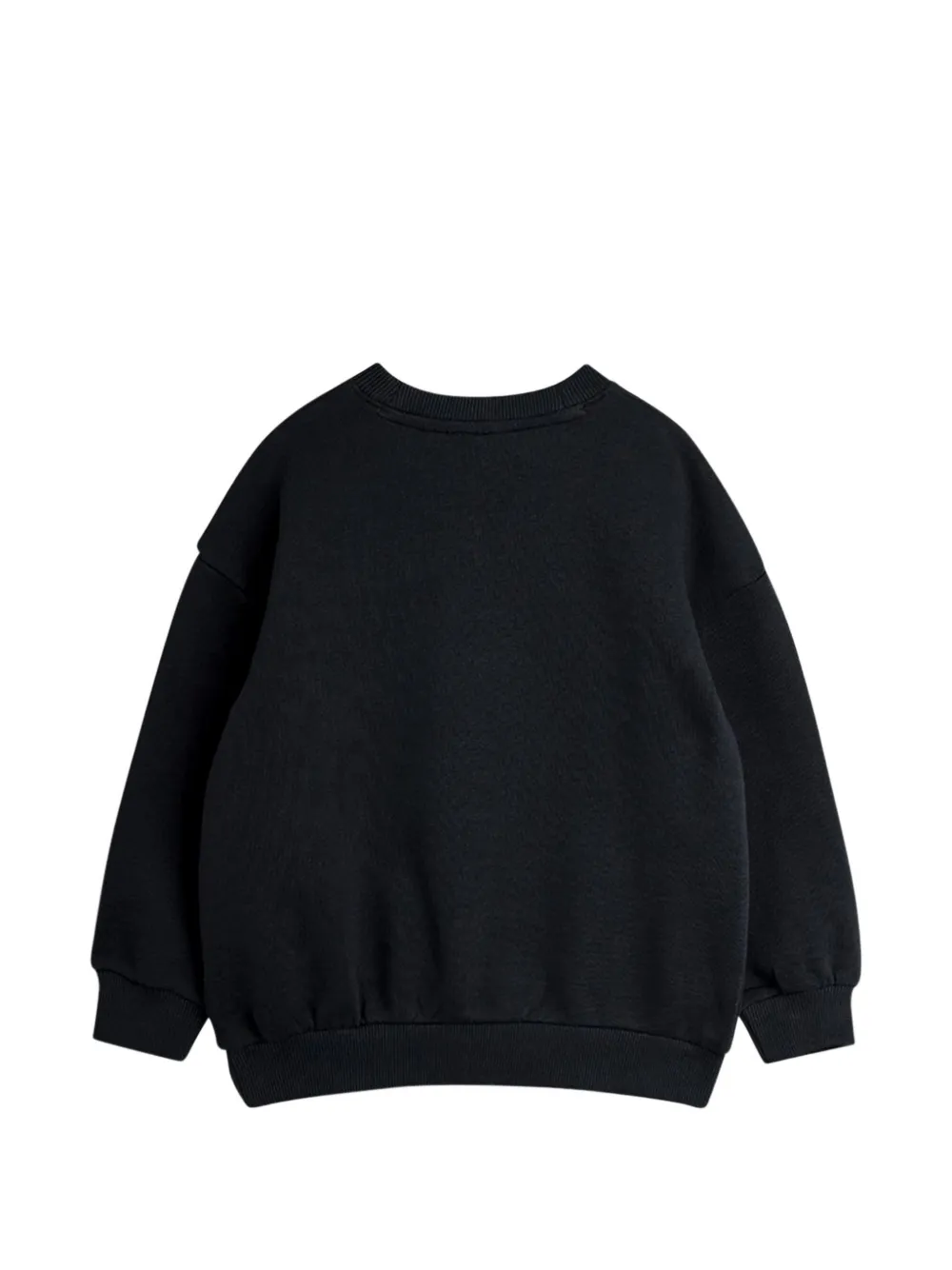 Mini Rodini Sweater met alien-streep en lange mouwen Zwart