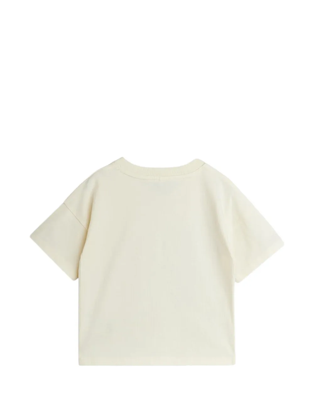 Mini Rodini Alien katoenen T-shirt met grafische print Beige