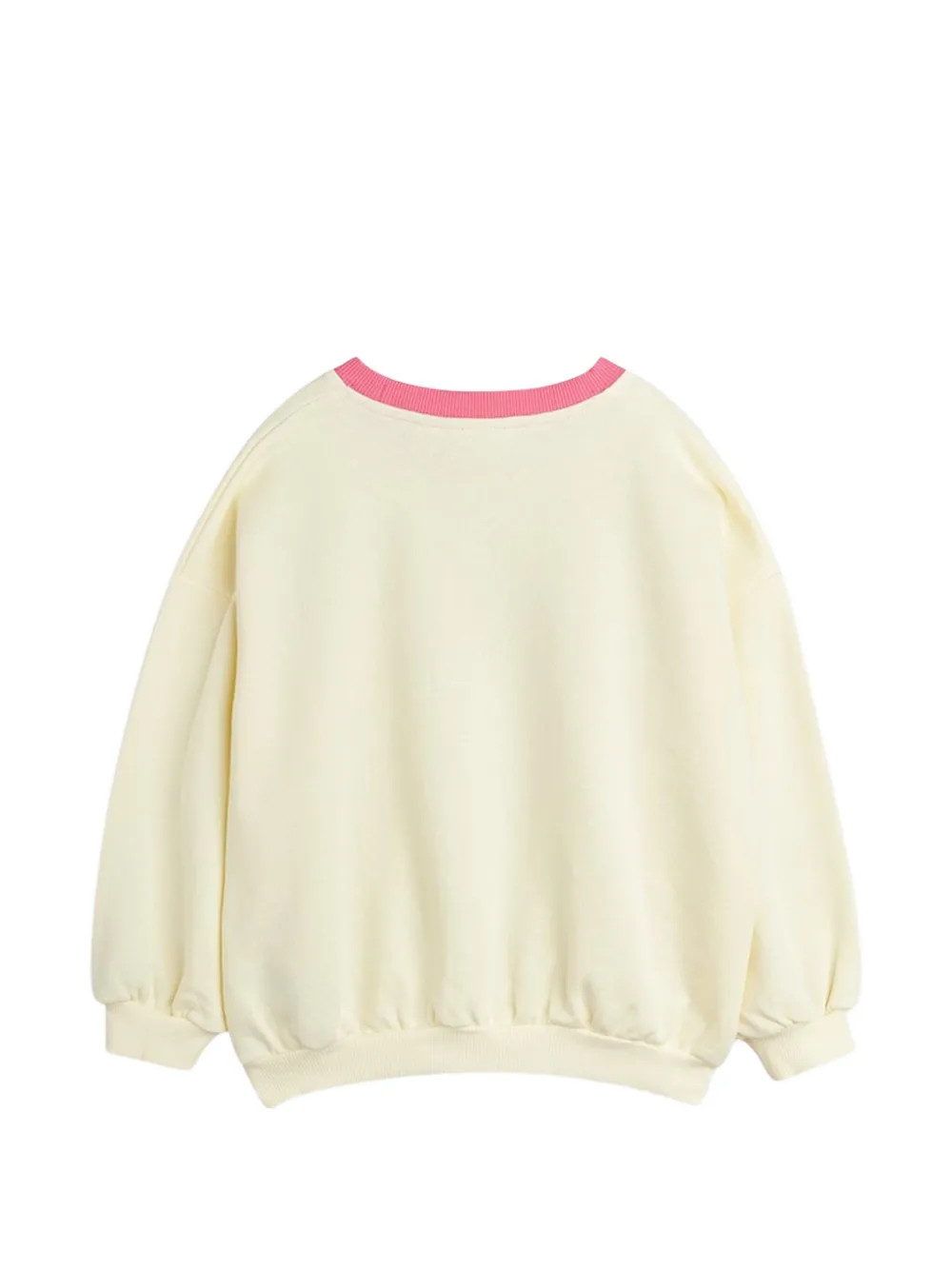 Mini Rodini Travel Agency geribbelde sweater Beige
