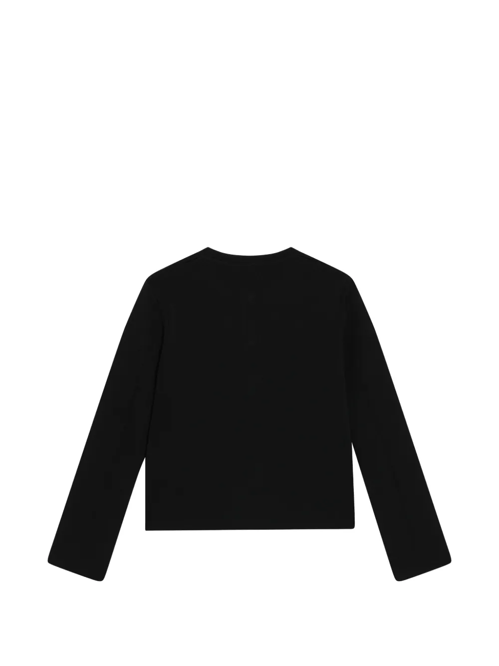 Max Mara Vest met ronde hals en lange mouwen Zwart