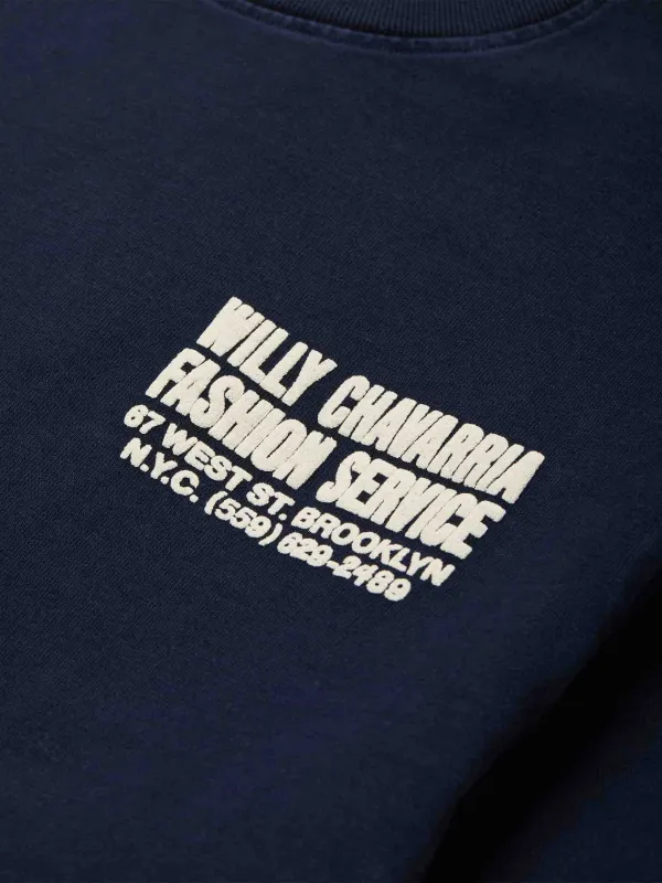 Willy Chavarria Graphic Print T-shirt | Blue | FARFETCH ZA