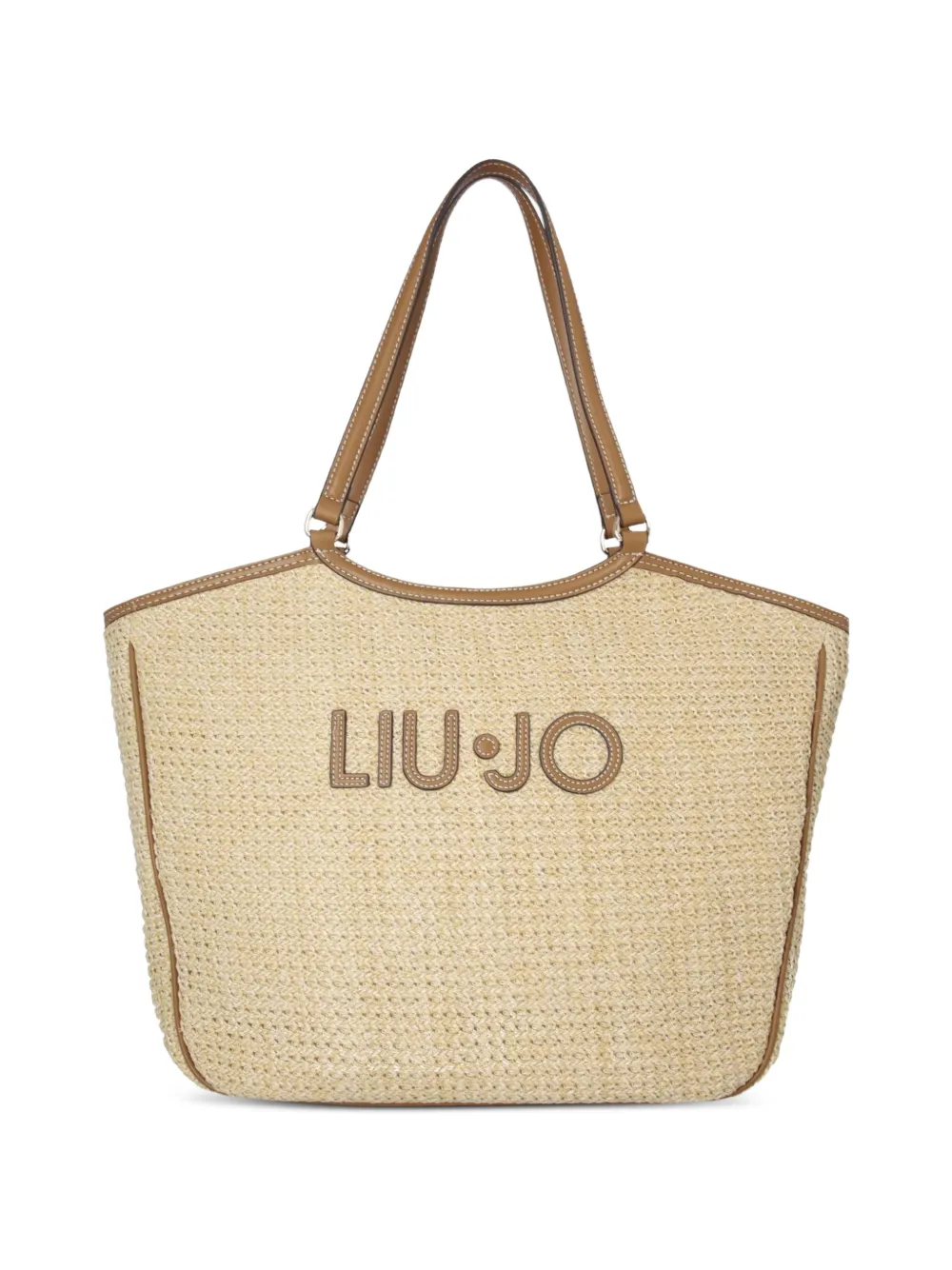 LIU JO woven tote bag - Toni neutri