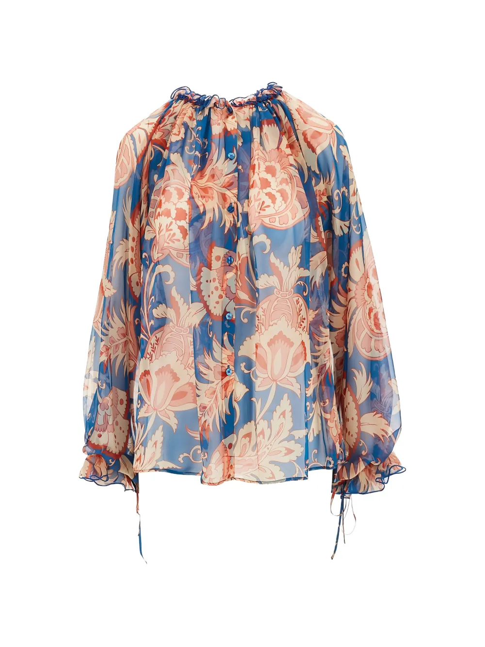 ETRO floral top - Blu