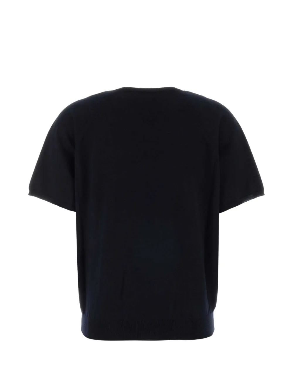 Miu Trui met logo-intarsia en raglan mouwen Blauw