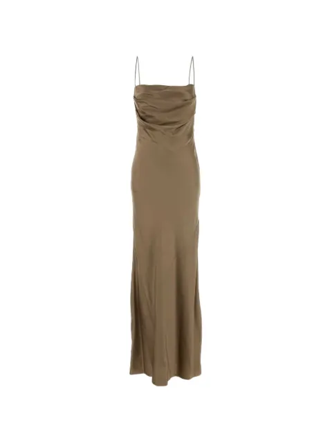 Saint Laurent Satin-Maxikleid