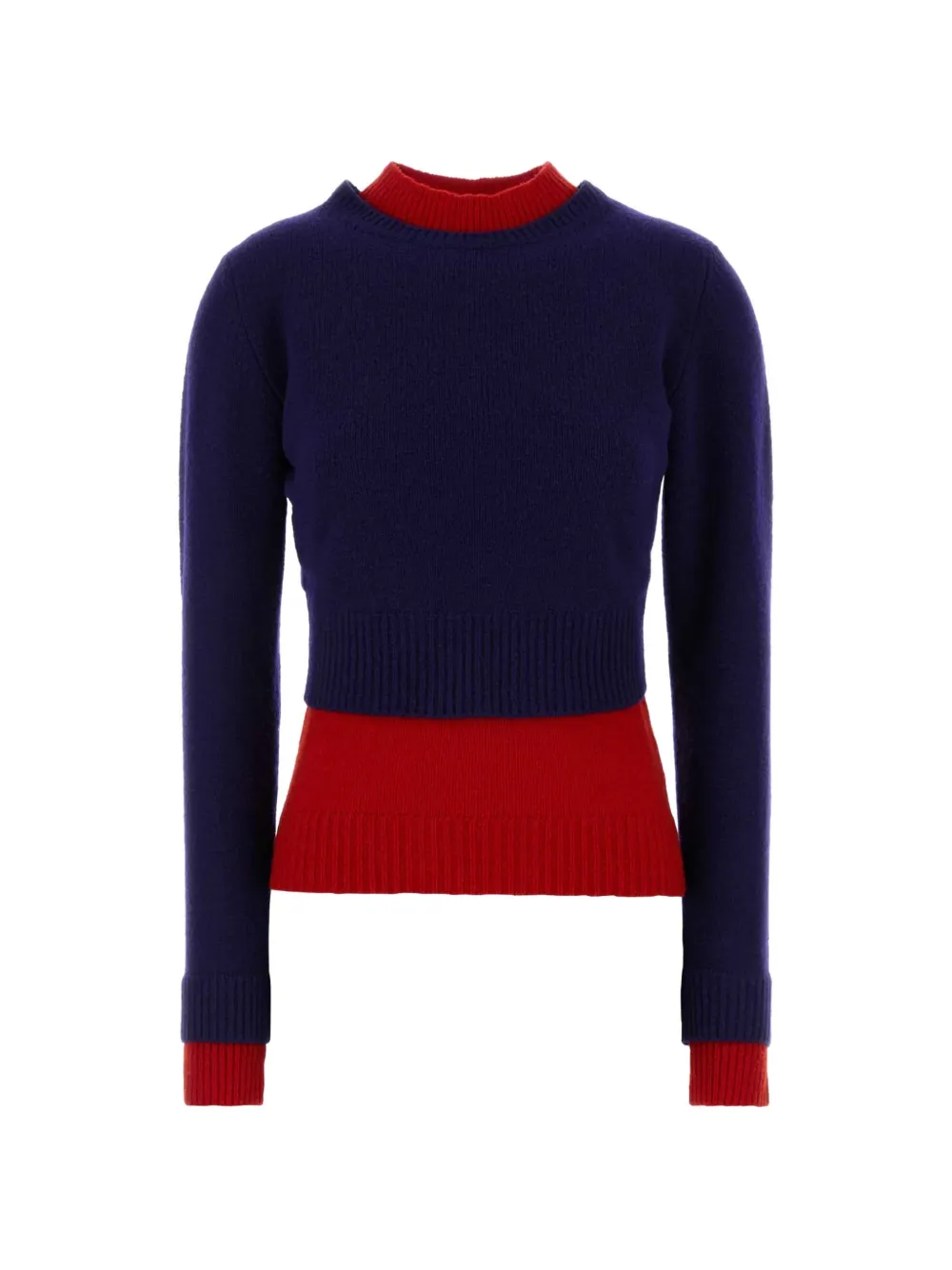 Jil Sander mock-neck sweater - Blu