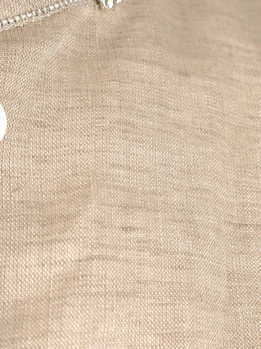 Fabiana Filippi Blouse met ronde opstaande kraag Beige
