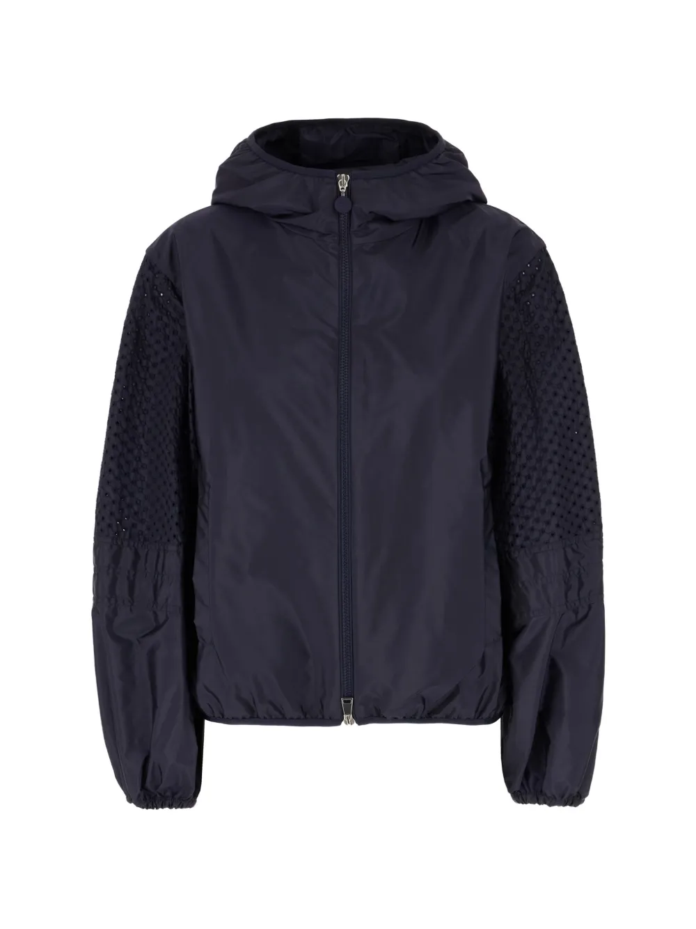Moncler pierced nylon jacket - Blu