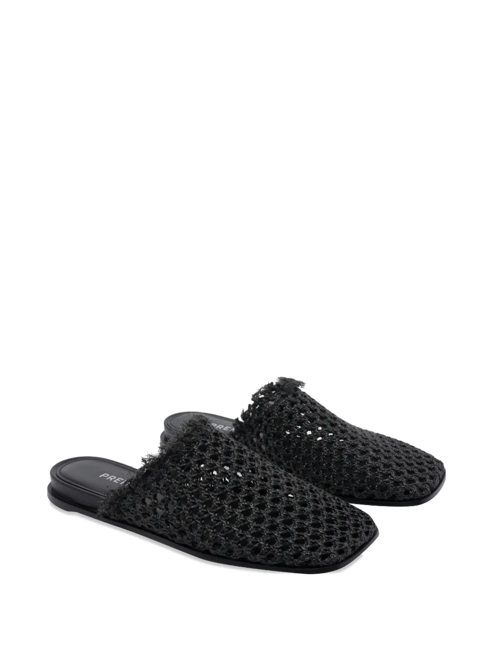 Premiata rafia sabot sandals Zwart