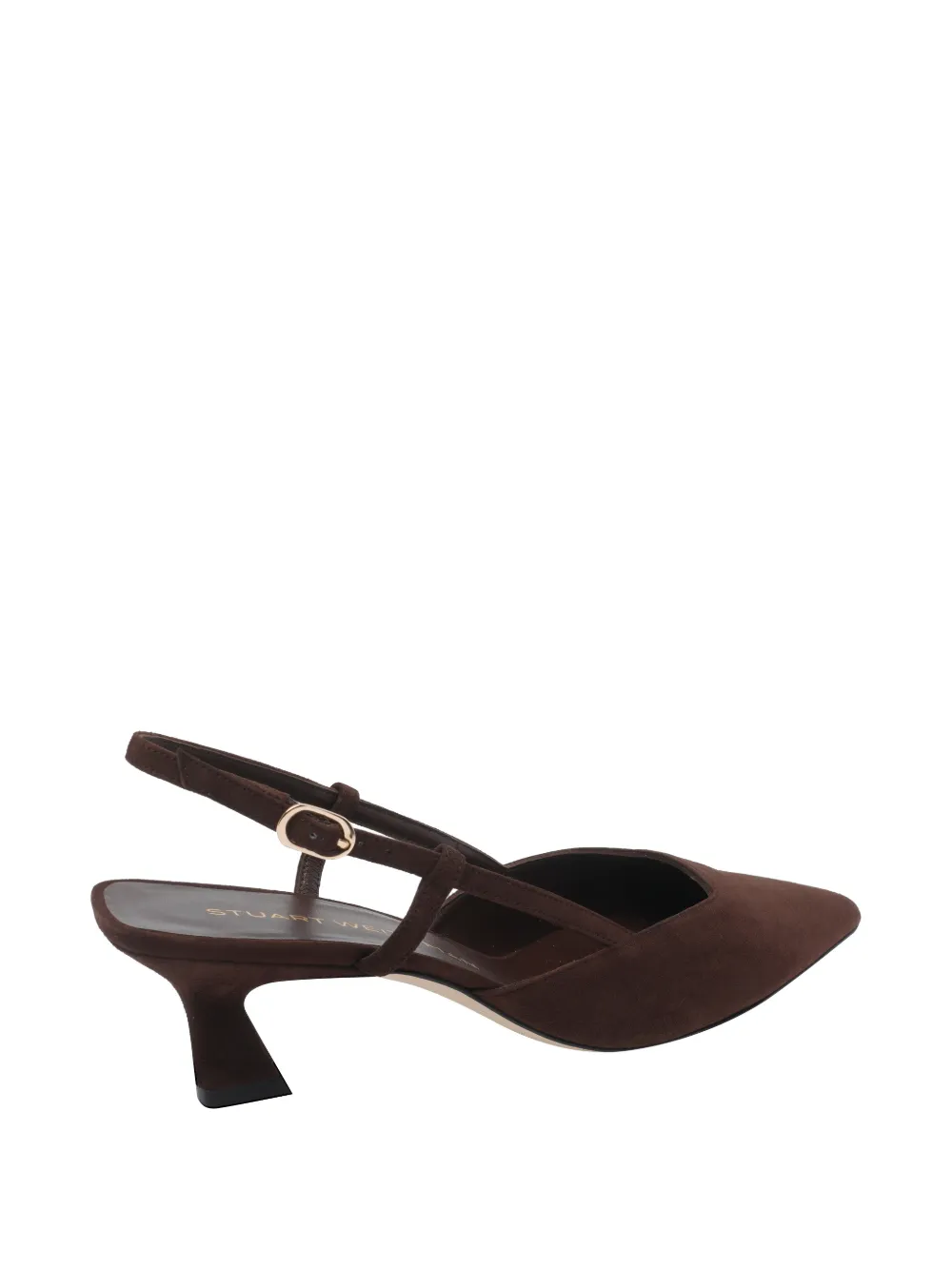 Stuart Weitzman Vinnie suede slingback pumps Bruin