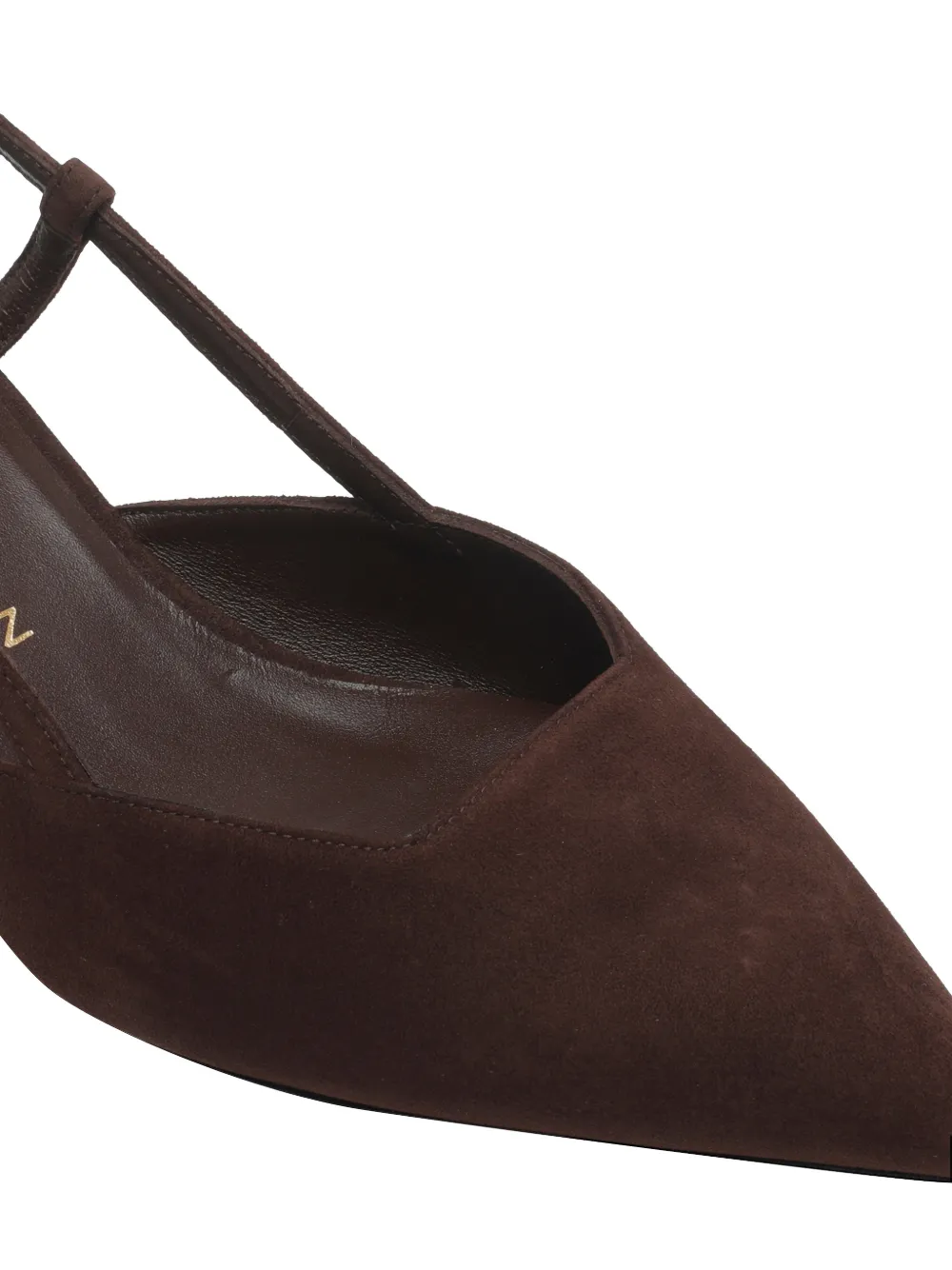 Stuart Weitzman Vinnie suede slingback pumps Bruin