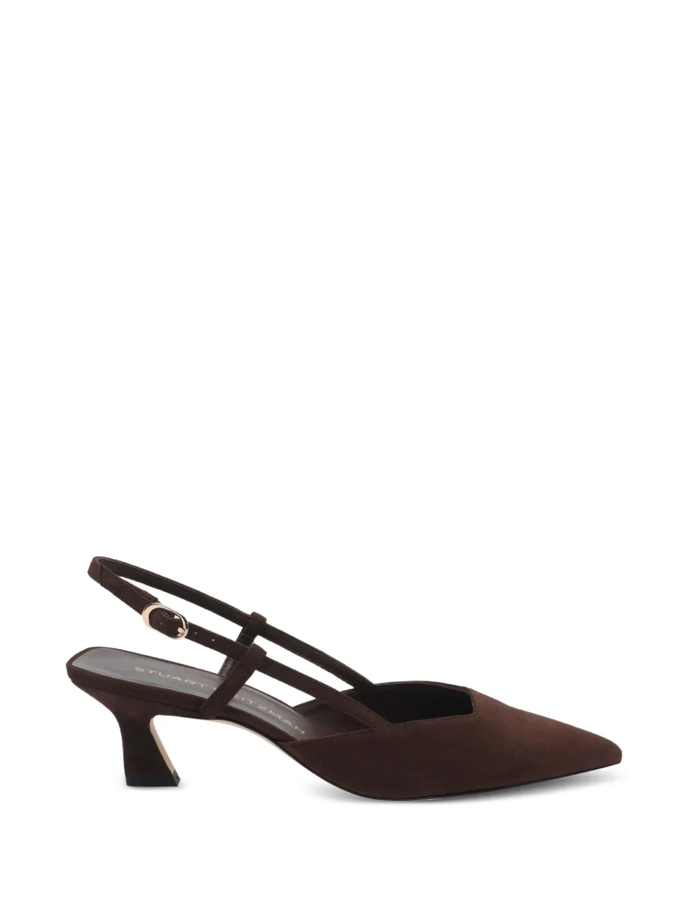 Stuart Weitzman Vinnie suède slingback pumps Bruin
