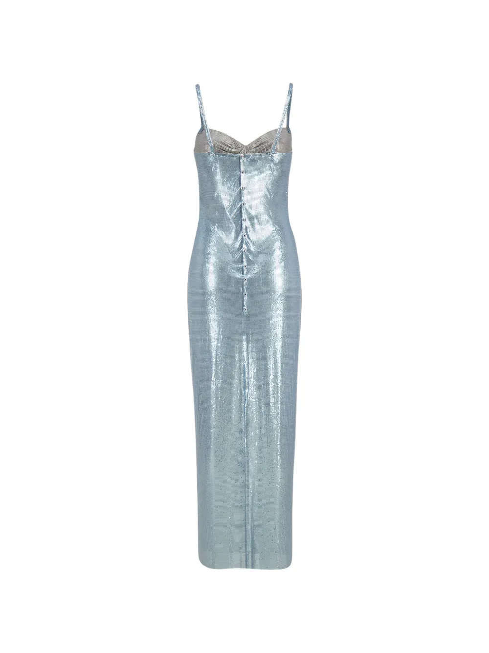 Rabanne Gesmockte maxi-jurk Blauw