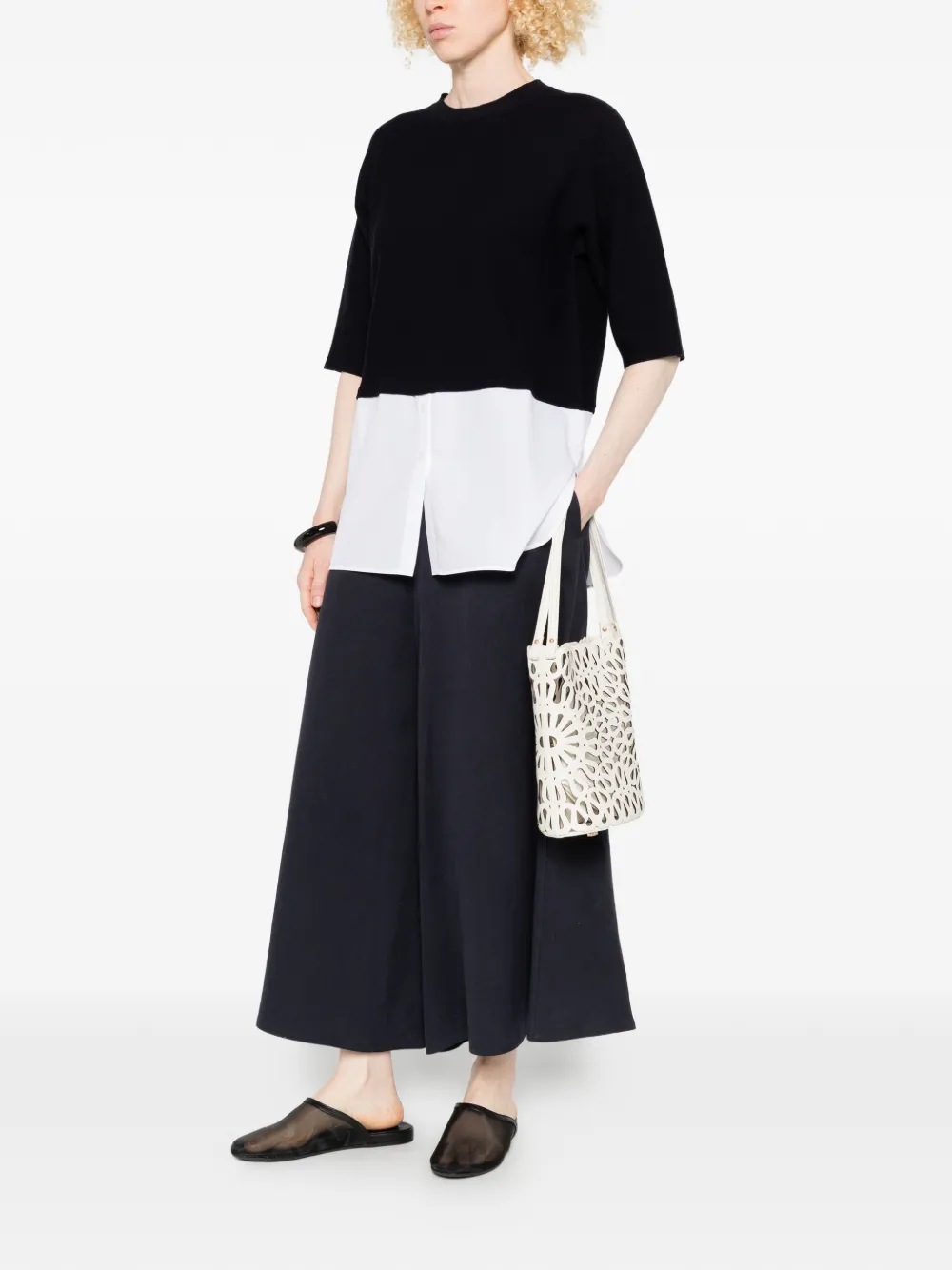 Fabiana Filippi Tweekleurige top Blauw