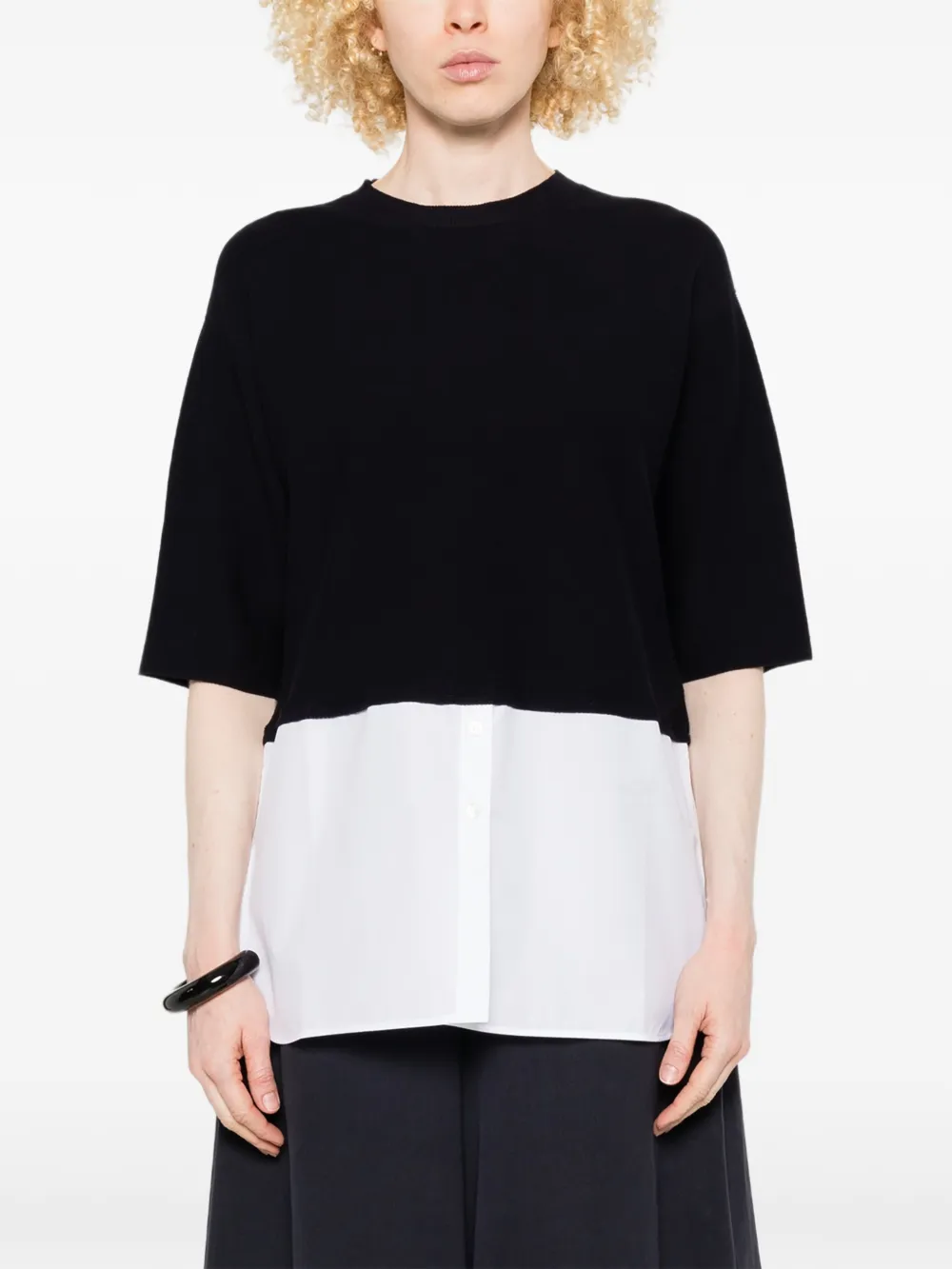 Fabiana Filippi Tweekleurige top Blauw