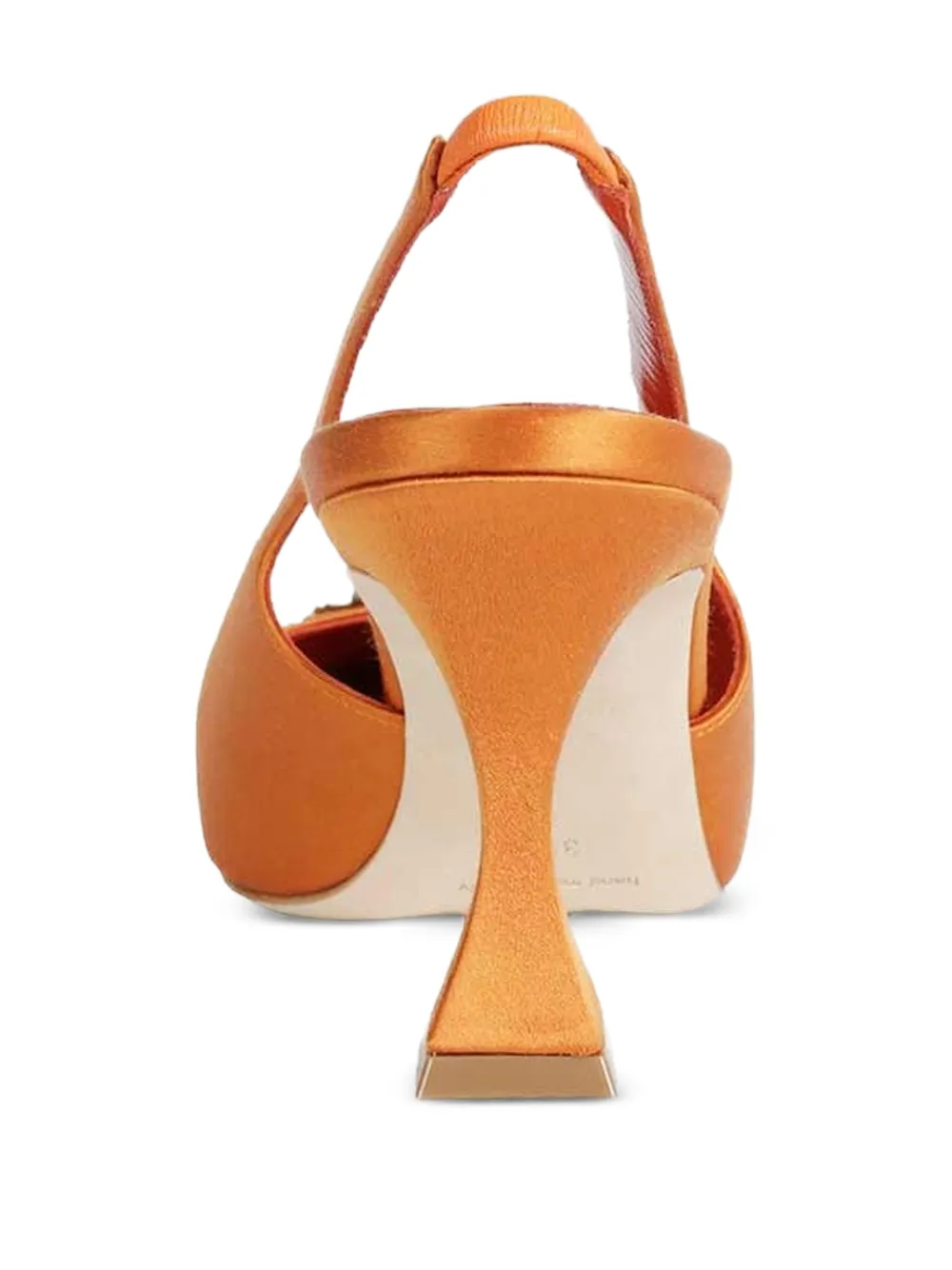 Manolo Blahnik Ronconasli embellished slingback pumps Oranje