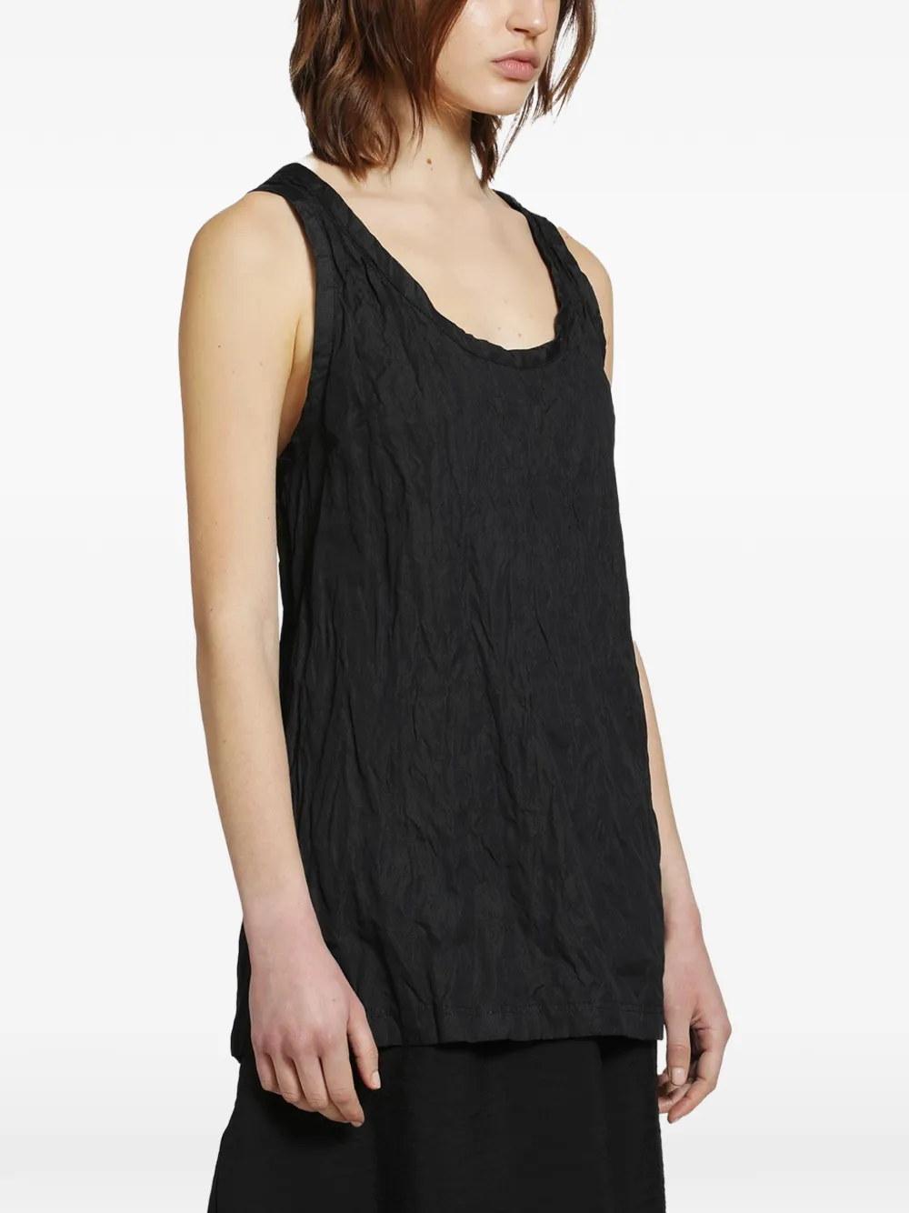 TOTEME Gekreukte tanktop Zwart