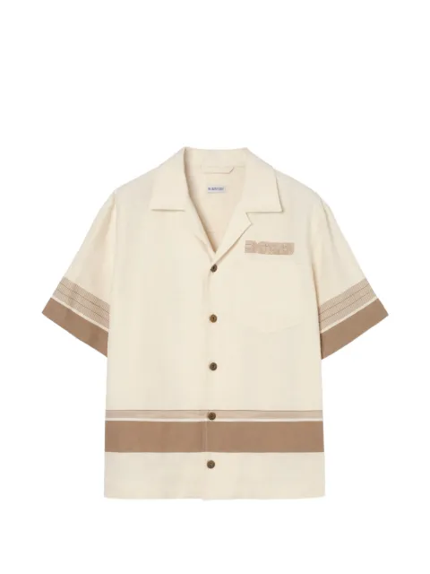 Burberry oversized fit linen shirt