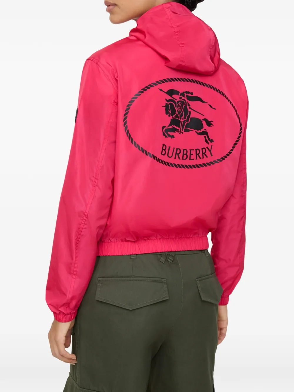 Burberry Nelson nylon jack met capuchon Roze