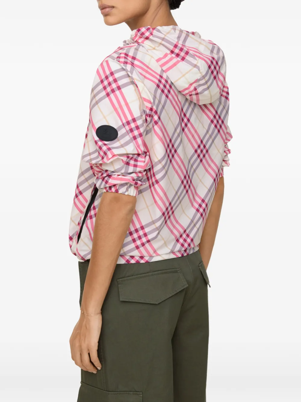 Burberry Check Salcombe jack met capuchon​ Beige