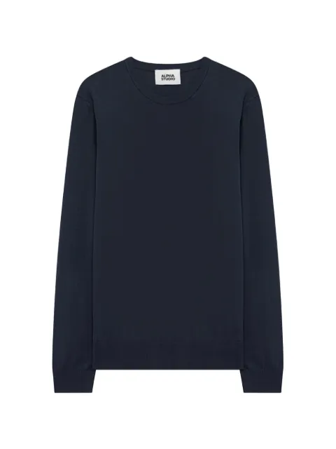 ALPHA STUDIO crew neck sweater