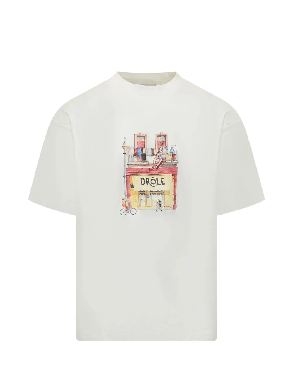 Drôle De Monsieur graphic print t-shirt - Bianco