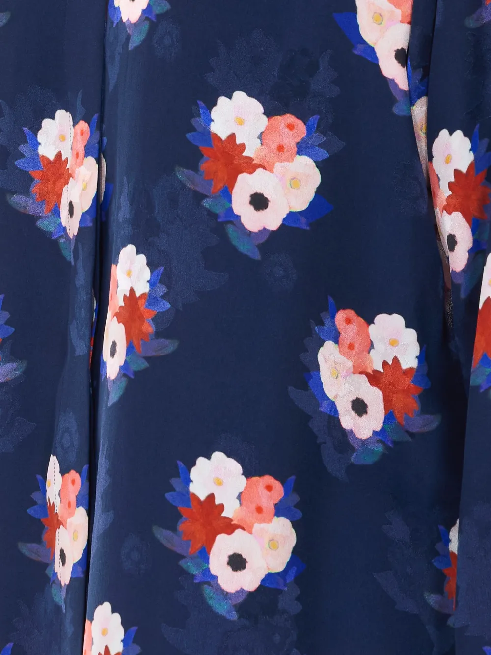 FENDI blouse met bloemenprint Blauw