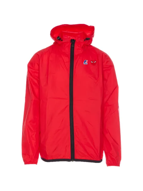 Comme Des Garçons Play x K-Way heart-logo hooded jacket