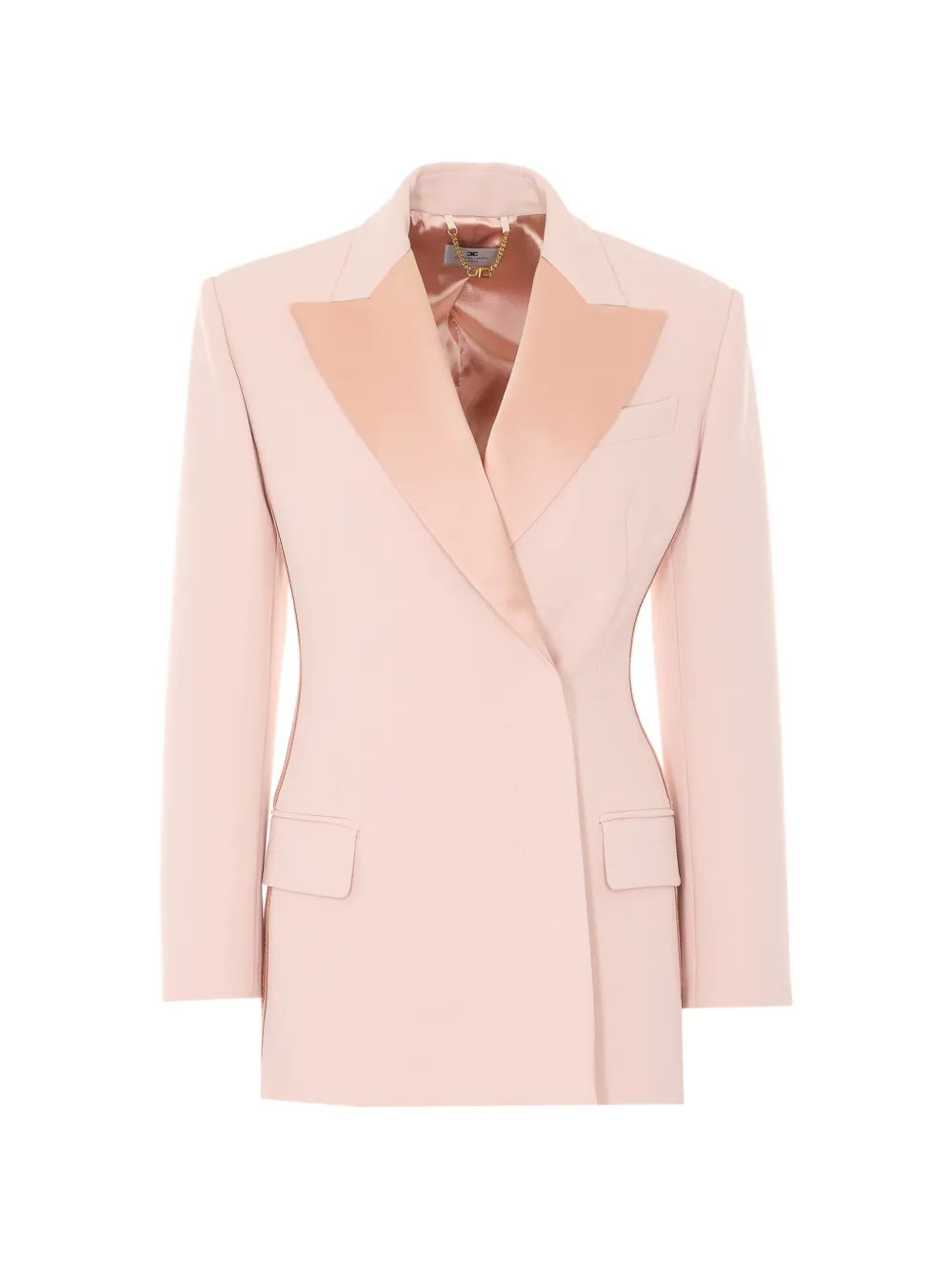 Elisabetta Franchi double-breasted V-neck blazer - Pink