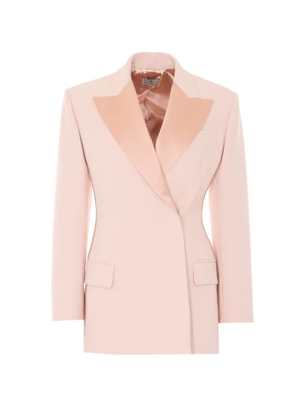 ELISABETTA FRANCHI ピンク ジャケット 40 S Elisabetta Franchi double-breasted V-neck Blazer | Pink | FARFETCH IE