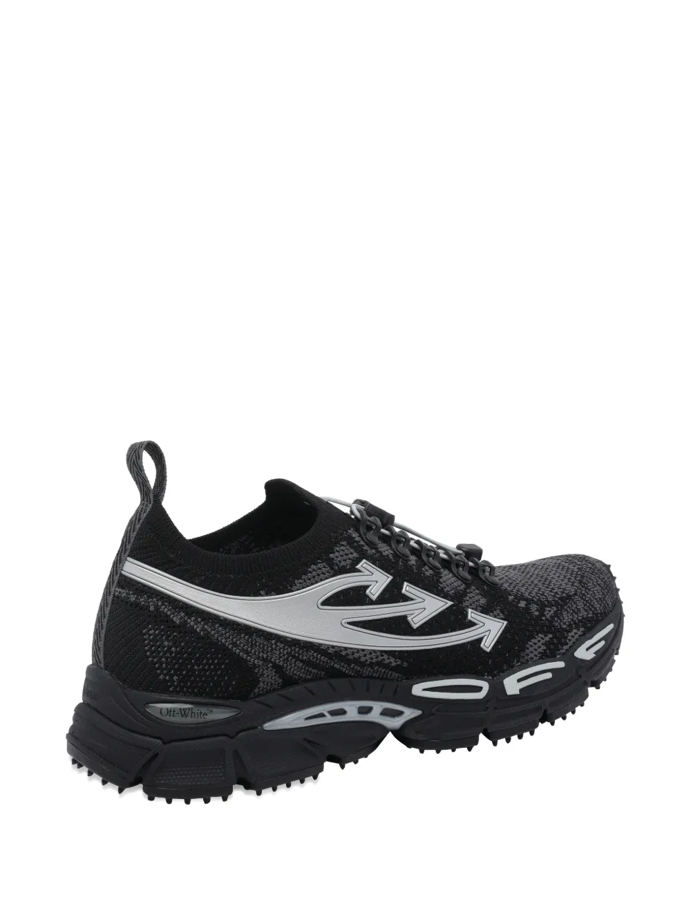 Off-White Be Right Back logo round-toe sneakers Zwart