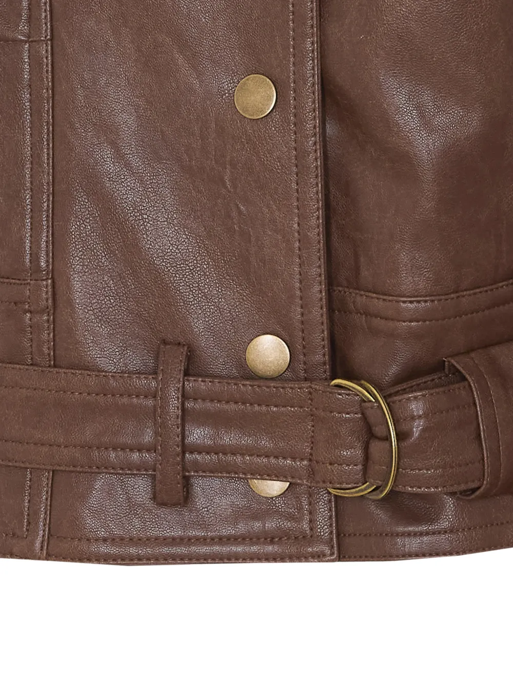  Urbancode Chaqueta Con Cinturón - Marrón 