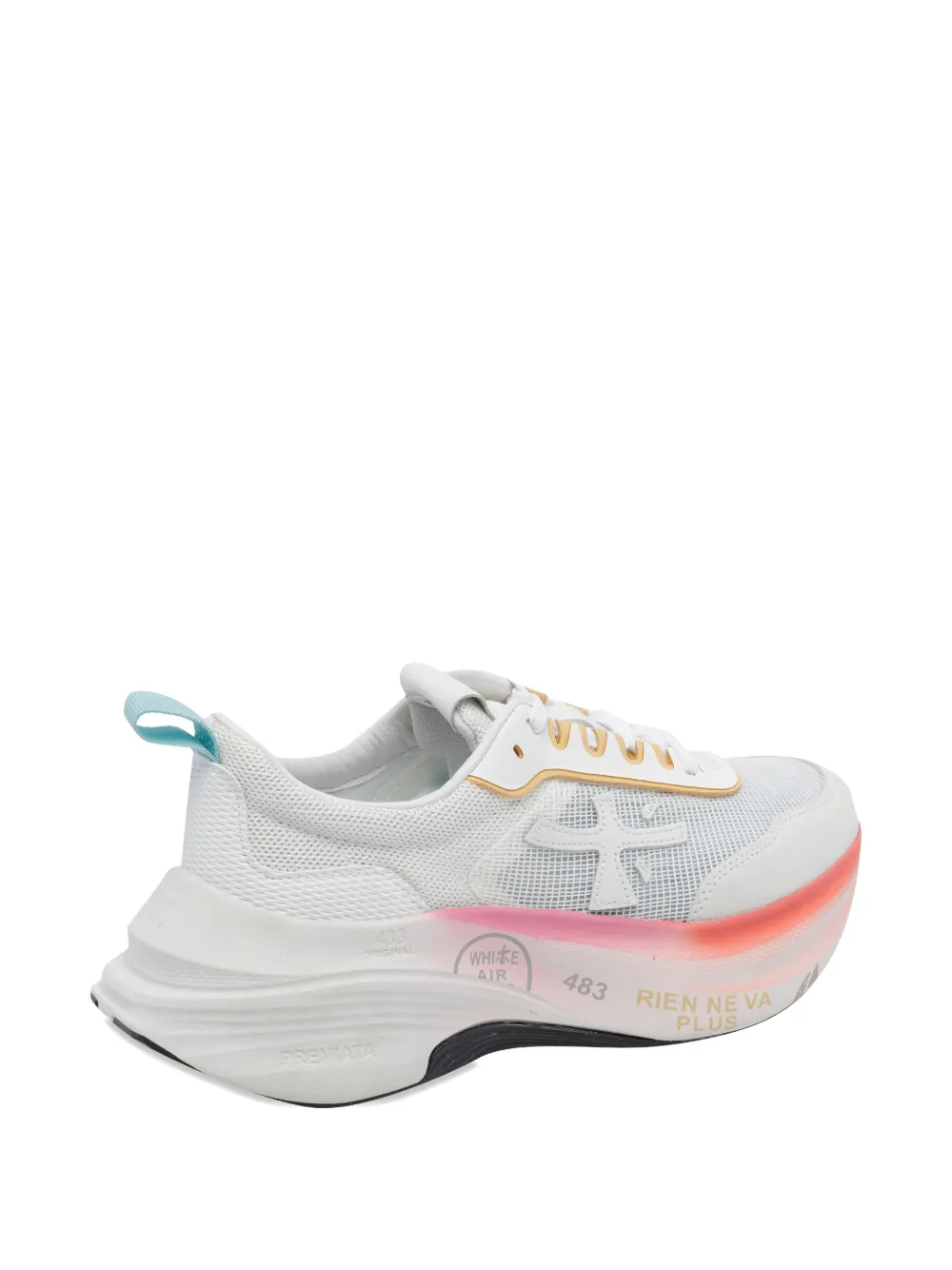 Premiata Hill sneakers met logo Wit