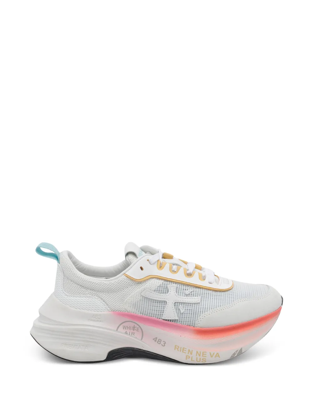 Premiata Hill logo sneakers - Bianco