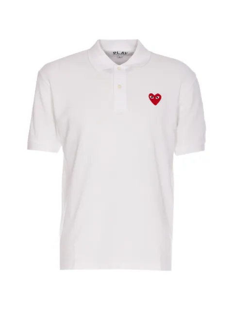 Comme Des Garçons Play heart-patch polo shirt