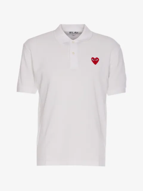 Comme Des Garçons Play Poloshirt mit Herz-Patch
