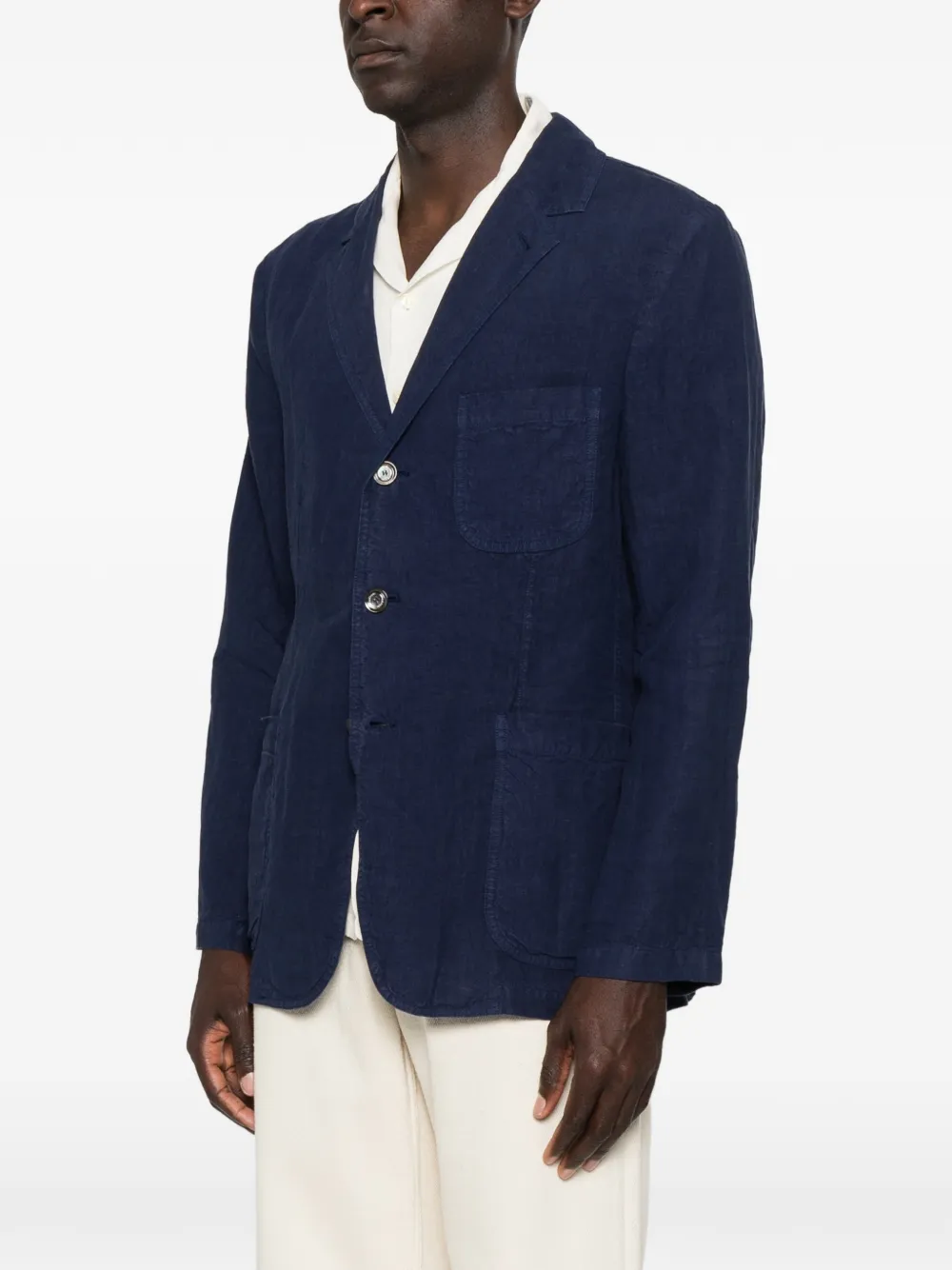 ASPESI Samuraki blazer met enkele rij knopen Blauw