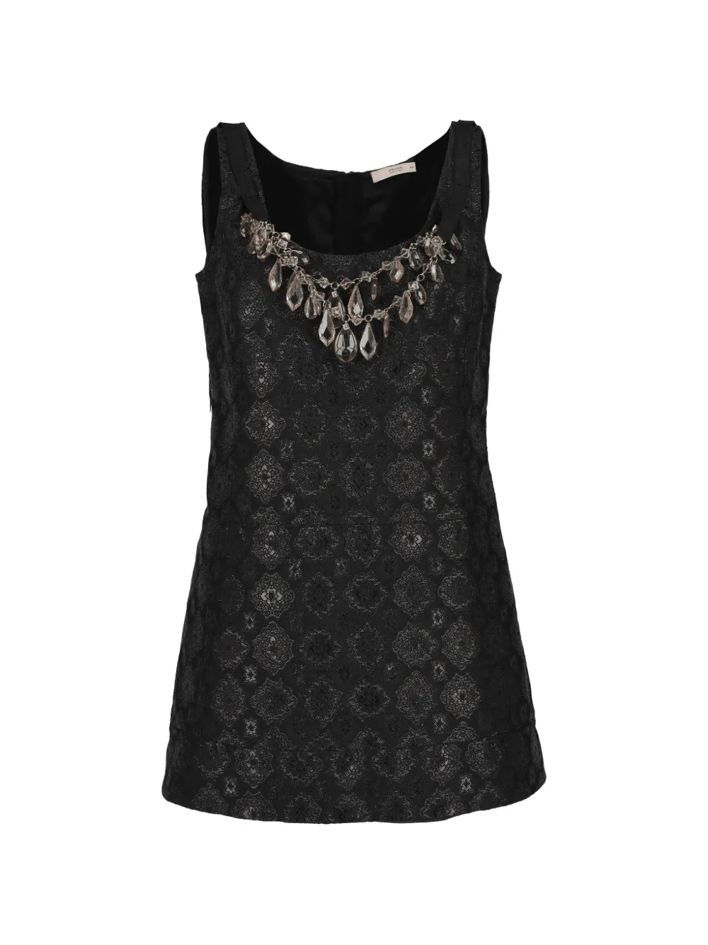 Prada Pre-Owned sleeveless crystal-embellished dress - Nero
