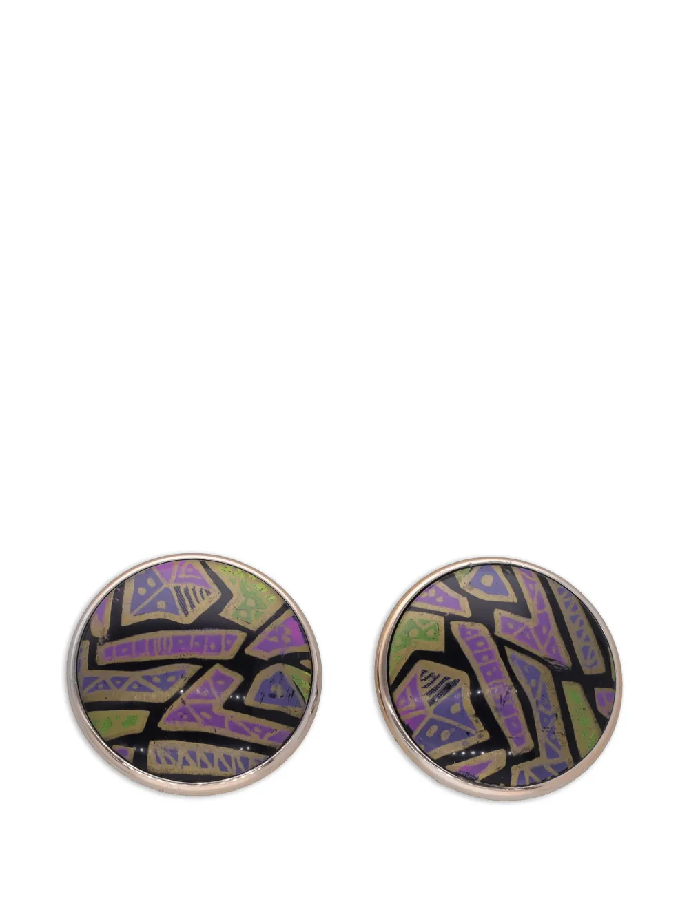 Enrico Coveri Vintage 1980s clip-on earrings - Oro