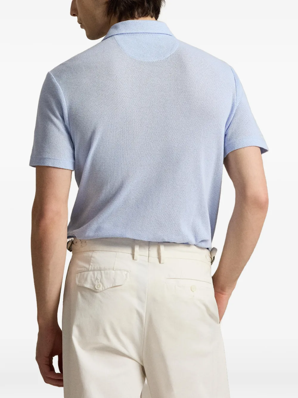 Polo Ralph Lauren Wimbledon poloshirt met geborduurd tennisracket Blauw
