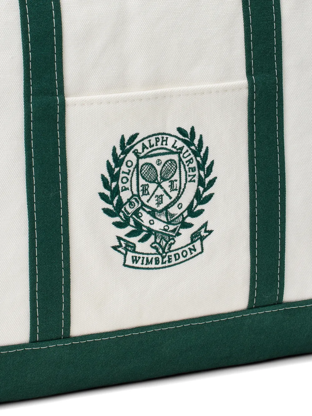 Polo Ralph Lauren Wimbledon schoudertas met borduurwerk Wit