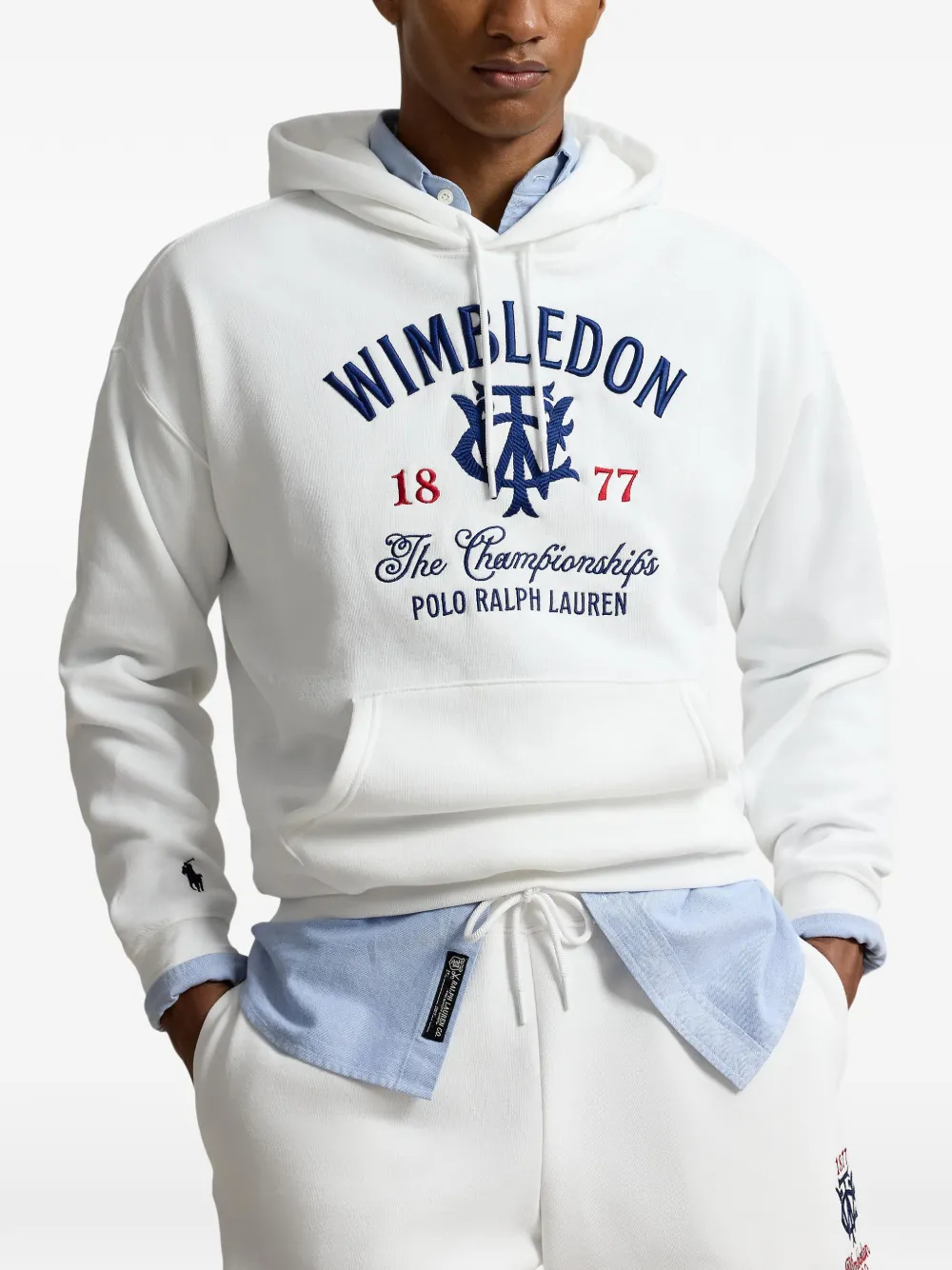 Polo Ralph Lauren Moletom Wimbledon com capuz e bordado | Suéteres e tricôs | Image 3