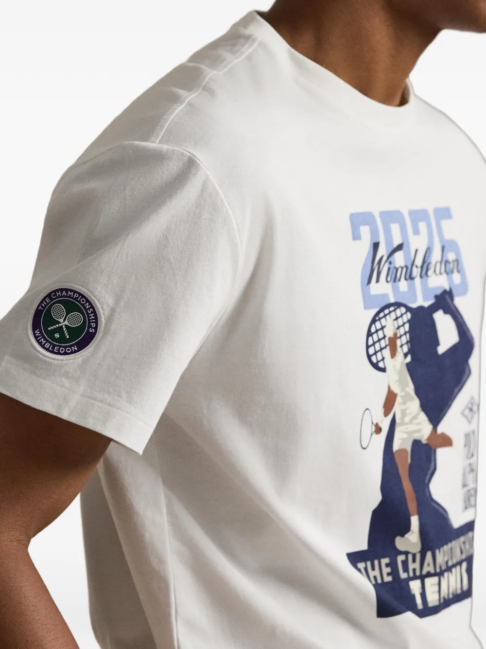 Polo Ralph Lauren Wimbledon Open T-shirt met grafische print Wit
