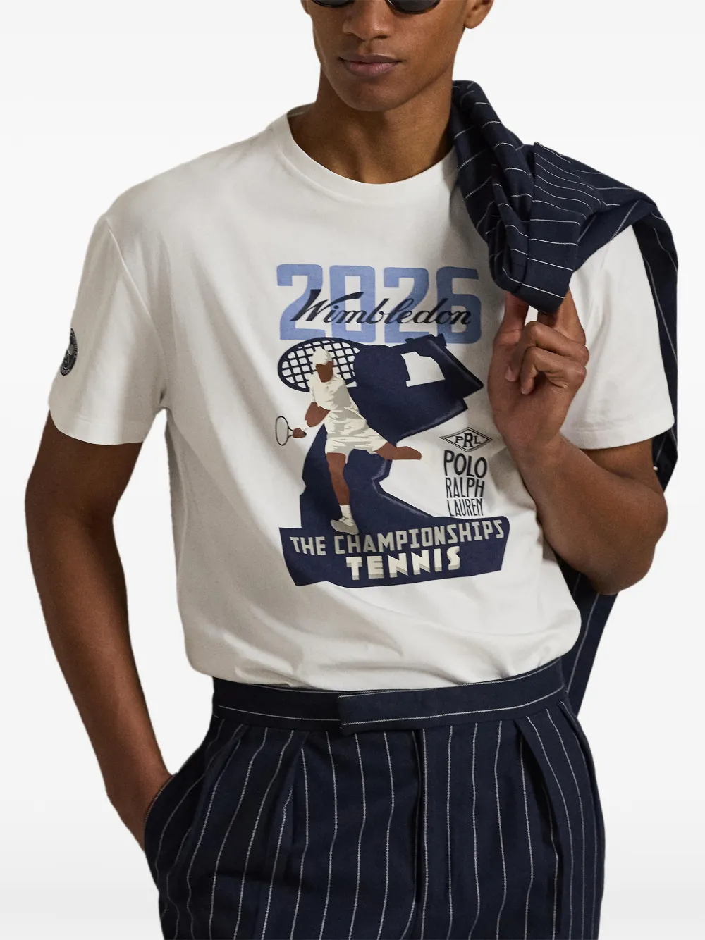 Polo Ralph Lauren Wimbledon Open T-shirt met grafische print Wit