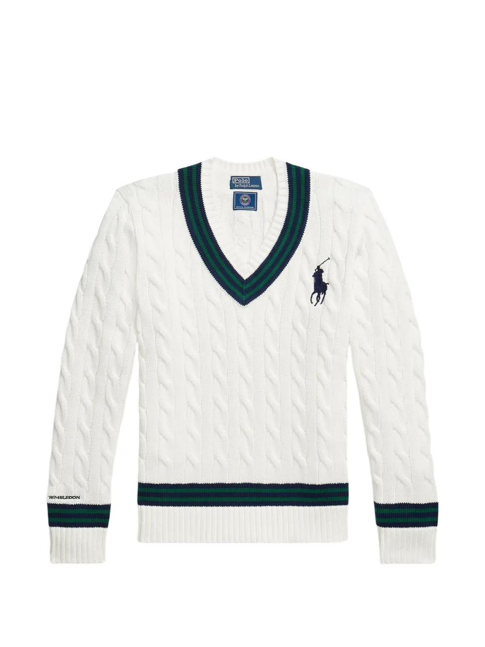 Polo Ralph Lauren Wimbledon Umpire Cricket Sweater In Multi