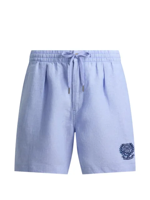 Polo Ralph Lauren drawstring crest linen shorts