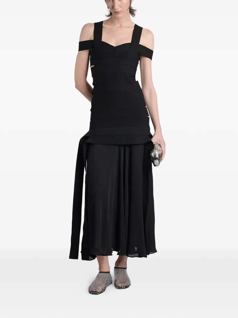 Simkhai cut-out midi dress - Nero