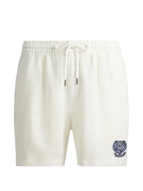 Polo Ralph Lauren x Wimbledon embroidered drawstring linen shorts